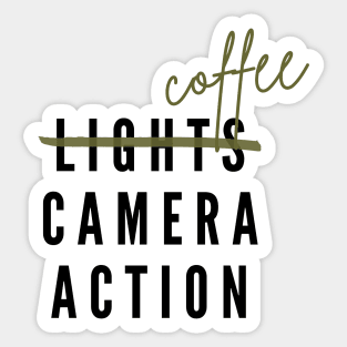 Coffee Camera Action Sticker